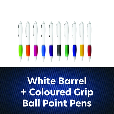  White Barrell Pens - 1