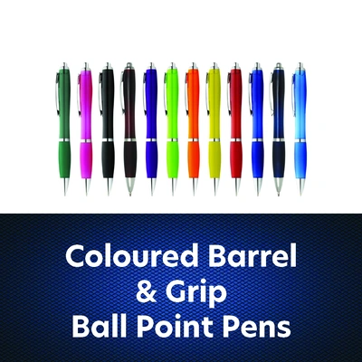  Colour Barrell Pens - 1
