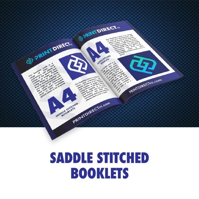  Saddle Stitched Booklets  -  A4