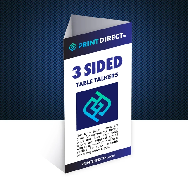  Table Talkers  -  3 Sided