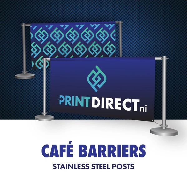  Cafe Barriers -  Stainless Steel Posts